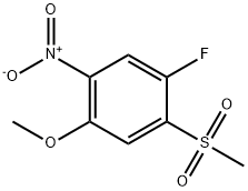 1-fluoro-4-methoxy-2-(methylsulfonyl)-5-nitrobenzene 结构式