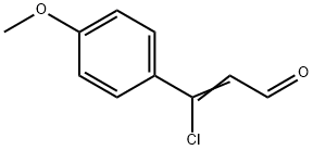 (2E)-3-chloro-3-(4-methoxyphenyl)prop-2-enal 结构式