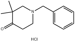 1-苄基-3,3-二甲基-哌啶-4-酮 结构式