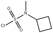 N-环丁基-N-甲基氨磺酰氯 结构式