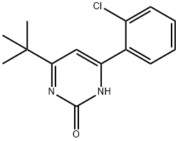 2-hydroxy-4-(2-chlorophenyl)-6-(tert-butyl)pyrimidine 结构式