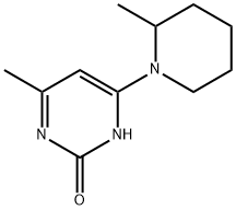 2-Hydroxy-4-(2-methylpiperidin-1-yl)-6-methylpyrimidine 结构式