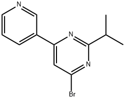 4-bromo-2-(iso-propyl)-6-(pyridin-3-yl)pyrimidine 结构式