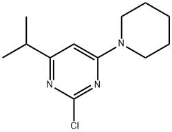 2-Chloro-4-(piperidin-1-yl)-6-(iso-propyl)pyrimidine 结构式