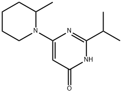 4-Hydroxy-2-(iso-propyl)-6-(2-methylpiperidin-1-yl)-pyrimidine 结构式