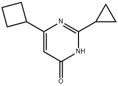 2-cyclopropyl-6-cyclobutyl-4-hydroxypyrimidine 结构式