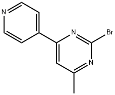 2-Bromo-4-(pyridin-4-yl)-6-methylpyrimidine 结构式