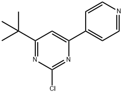 2-chloro-4-(pyridin-4-yl)-6-(tert-butyl)pyrimidine 结构式