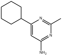 4-amino-6-cyclohexyl-2-methylpyrimidine 结构式