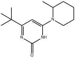 2-hydroxy-4-(2-methylpiperidin-1-yl)-6-(tert-butyl)pyrimidine 结构式