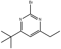 2-bromo-4-ethyl-6-(tert-butyl)pyrimidine 结构式