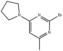 2-Bromo-4-(pyrrolidin-1-yl)-6-methylpyrimidine 结构式