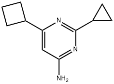 4-amino-2-cyclopropyl-6-cyclobutylpyrimidine 结构式