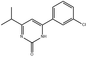 2-Hydroxy-4-(3-chlorophenyl)-6-(iso-propyl)pyrimidine 结构式