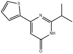 4-Hydroxy-2-(iso-propyl)-6-(2-thienyl)pyrimidine 结构式