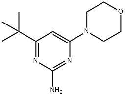 2-amino-4-morpholino-6-(tert-butyl)pyrimidine 结构式