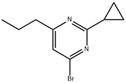 4-bromo-2-cyclopropyl-6-(n-propyl)pyrimidine 结构式