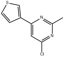 4-CHLORO-2-METHYL-6-(THIOPHEN-3-YL)PYRIMIDINE 结构式