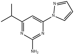 2-Amino-4-(1H-pyrozol-1-yl)-6-(iso-propyl)pyrimidine 结构式