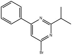 4-Bromo-2-(iso-propyl)-6-phenylpyrimidine 结构式