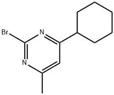 2-Bromo-4-cyclohexyl-6-methylpyrimidine 结构式
