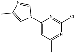 2-Chloro-4-(4-methyl-1H-imidazol-1-yl)-6-methylpyrimidine 结构式