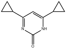 2-hydroxy-4,6-dicyclopropylpyrimidine 结构式