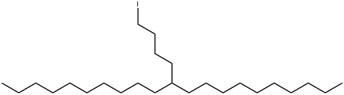 1-碘-5-癸基十五烷 结构式