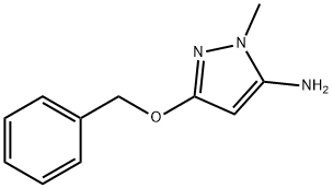 5-氨基-3-(苄氧基)-1-甲基-1H-吡唑 结构式