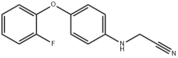 2 - ( ( 4 - ( 2-氟苯氧基)苯基)氨基)乙腈 结构式