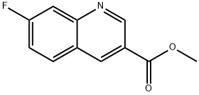7-氟喹啉-3-甲酸甲酯 结构式