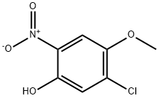 5-氯-4-甲氧基-2-硝基苯酚 结构式