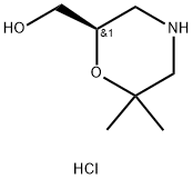 (R)-6,6-二甲基吗啉-2-甲醇盐酸盐 结构式