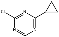 2-Chloro-4-(cyclopropyl)-1,3,5-triazine 结构式