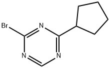 2-Bromo-4-(cyclopentyl)-1,3,5-triazine 结构式