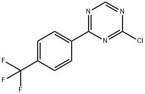 2-Chloro-4-(4-trifluoromethylphenyl)-1,3,5-triazine 结构式