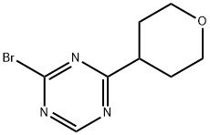 2-Bromo-4-(4-tetrahydropyranyl)-1,3,5-triazine 结构式