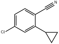 4-氯-2-环丙基苯甲腈 结构式