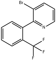 3-Bromo-2-(2-trifluoromethylphenyl)pyridine 结构式