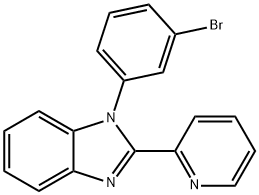 1-(3-溴苯基)-2-(吡啶-2-基)-1H-苯并[D]咪唑 结构式