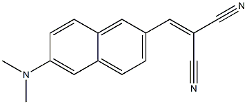 2-((6-(二甲基氨基)萘-2-基)亚甲基 结构式
