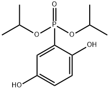 Diisopropyl-2,5-dihydroxyphenylphosphonate 结构式