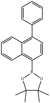 4-苯基-1-萘硼酸频哪醇酯 结构式