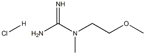N-(2-甲氧基乙基)-N-甲基胍盐酸 结构式
