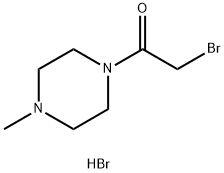2-溴-1-(4-甲基哌嗪-1-基)乙烷-1-酮氢溴酸盐 结构式