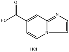 imidazo[1,2-a]pyridine-7-carboxylic acid hydrochloride 结构式