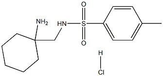 N-[(1-氨基环己基)甲基]-4-甲基苯-1-磺酰胺盐酸盐 结构式