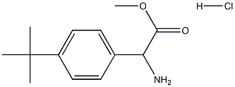 methyl 2-amino-2-(4-tert-butylphenyl)acetate hydrochloride 结构式