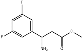 METHYL 3-AMINO-3-(3,5-DIFLUOROPHENYL)PROPANOATE 结构式