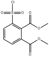 Dimethyl 3-(chlorosulfonyl)phthalate 结构式